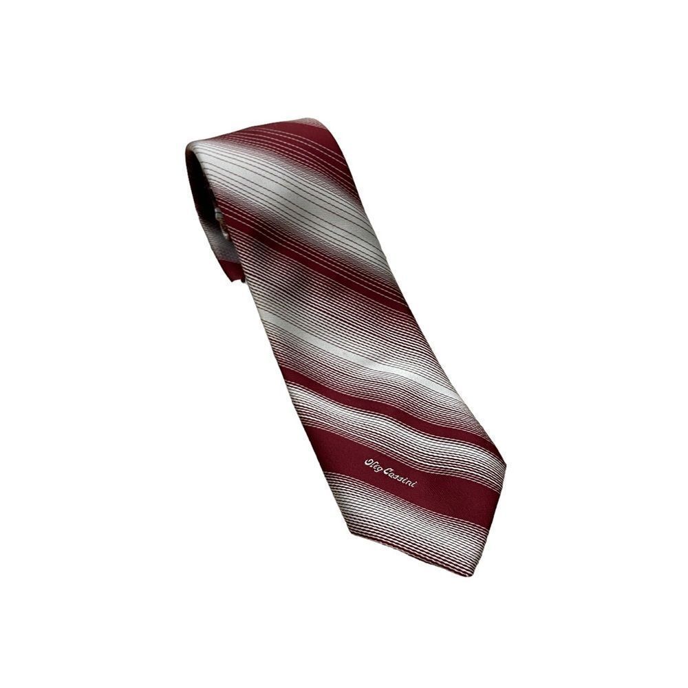 Vintage 70’s Oleg Cassini by Burma Burgundy Tie